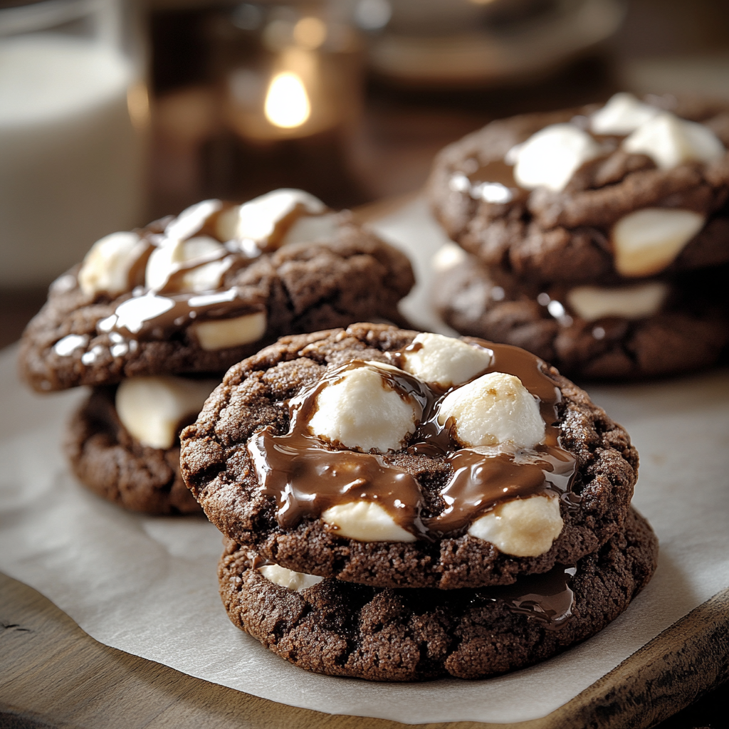 Bake Irresistible Chewy Gooey Marshmallow Brownie Cookies